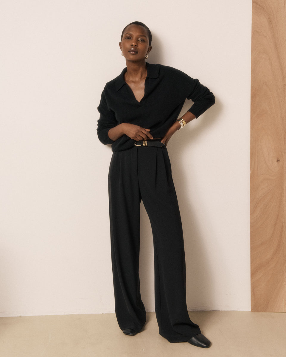 Murial Women's Black Wool & Cashmere Sweater - Image 2