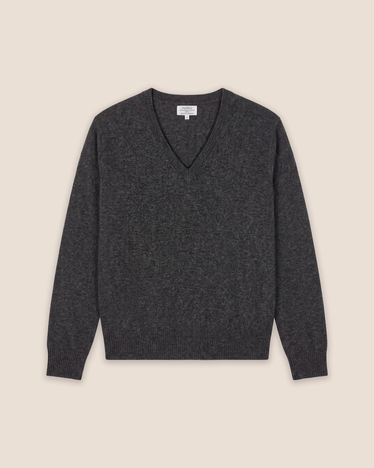 Pull Femme en Laine & Cachemire Gris Mino