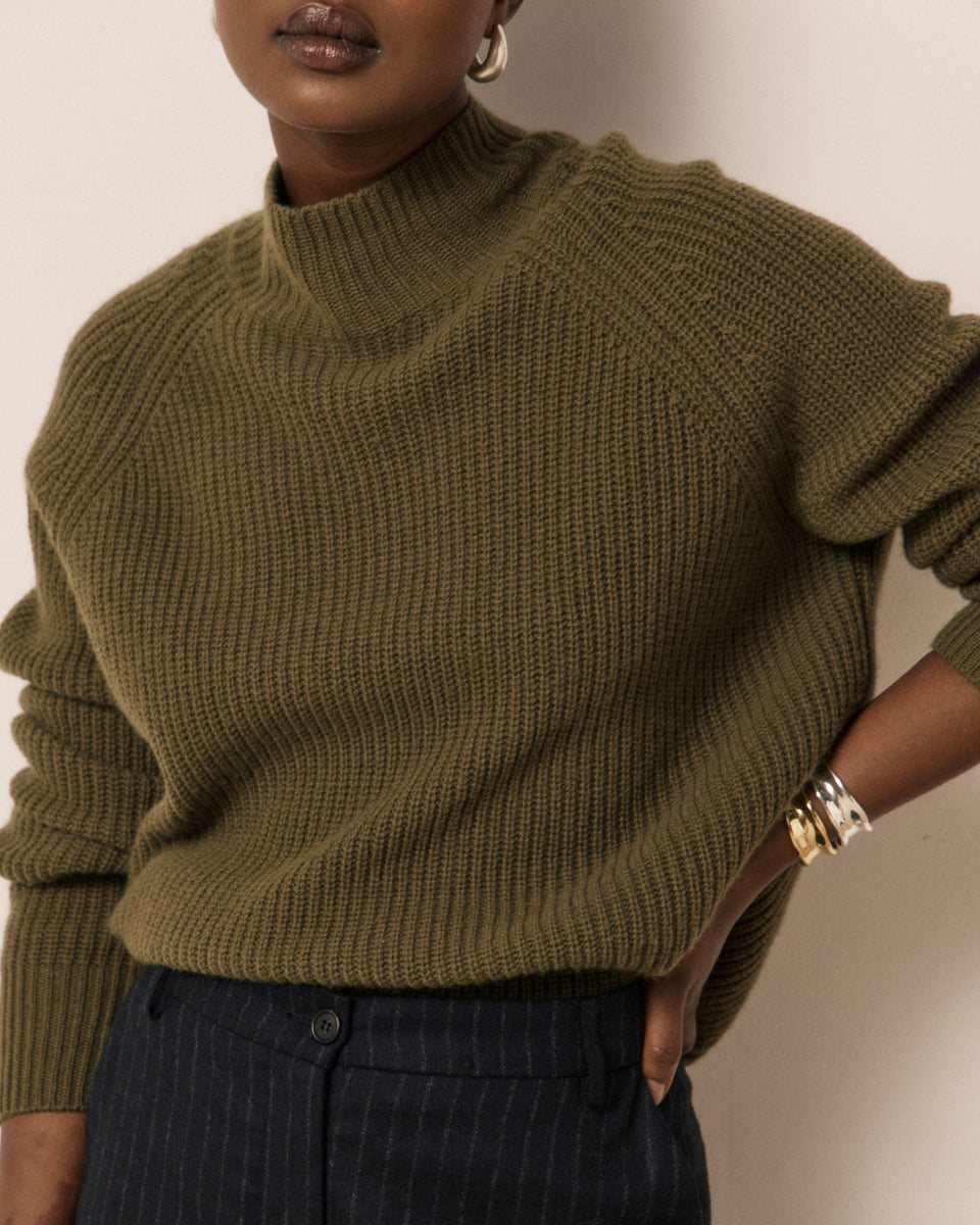 Marlen Women's Green Wool & Cashmere Sweater - Image 3