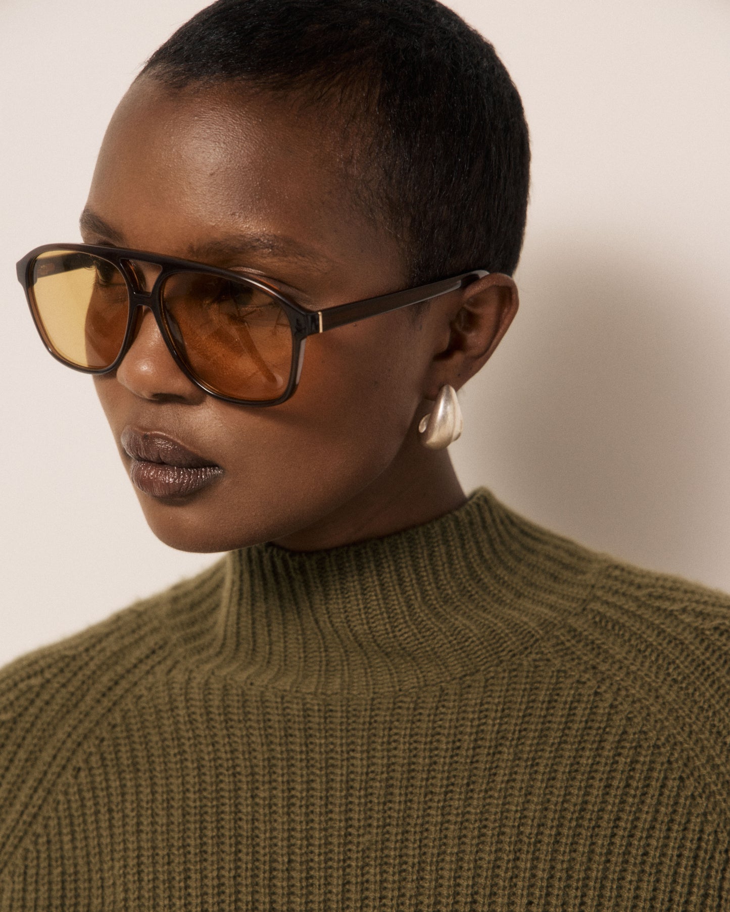Pull Femme en Laine & Cachemire Vert Marlen