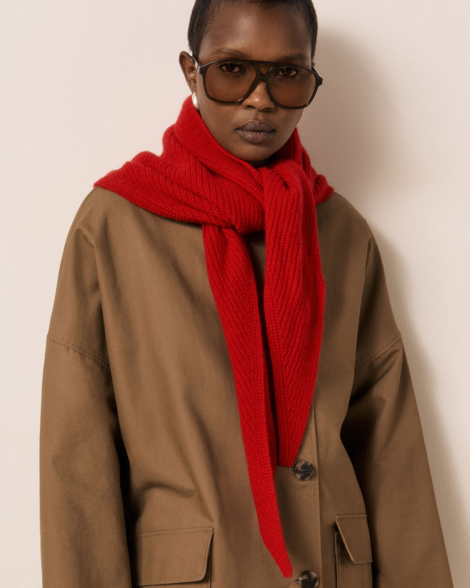 Melie Women's Ruby Wool & Cashmere Scarf - Image 3