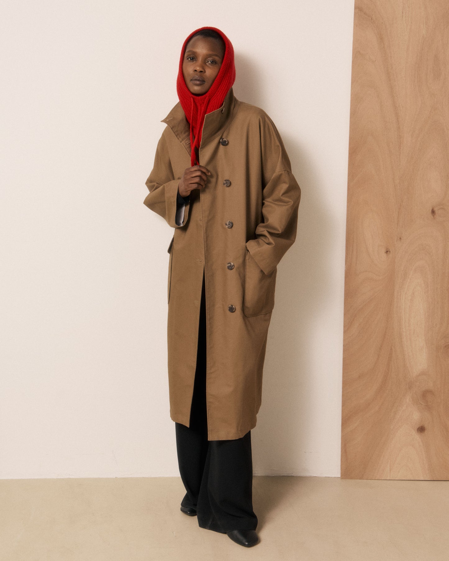 Cagoule Femme en Laine & Cachemire Rubis Meysie