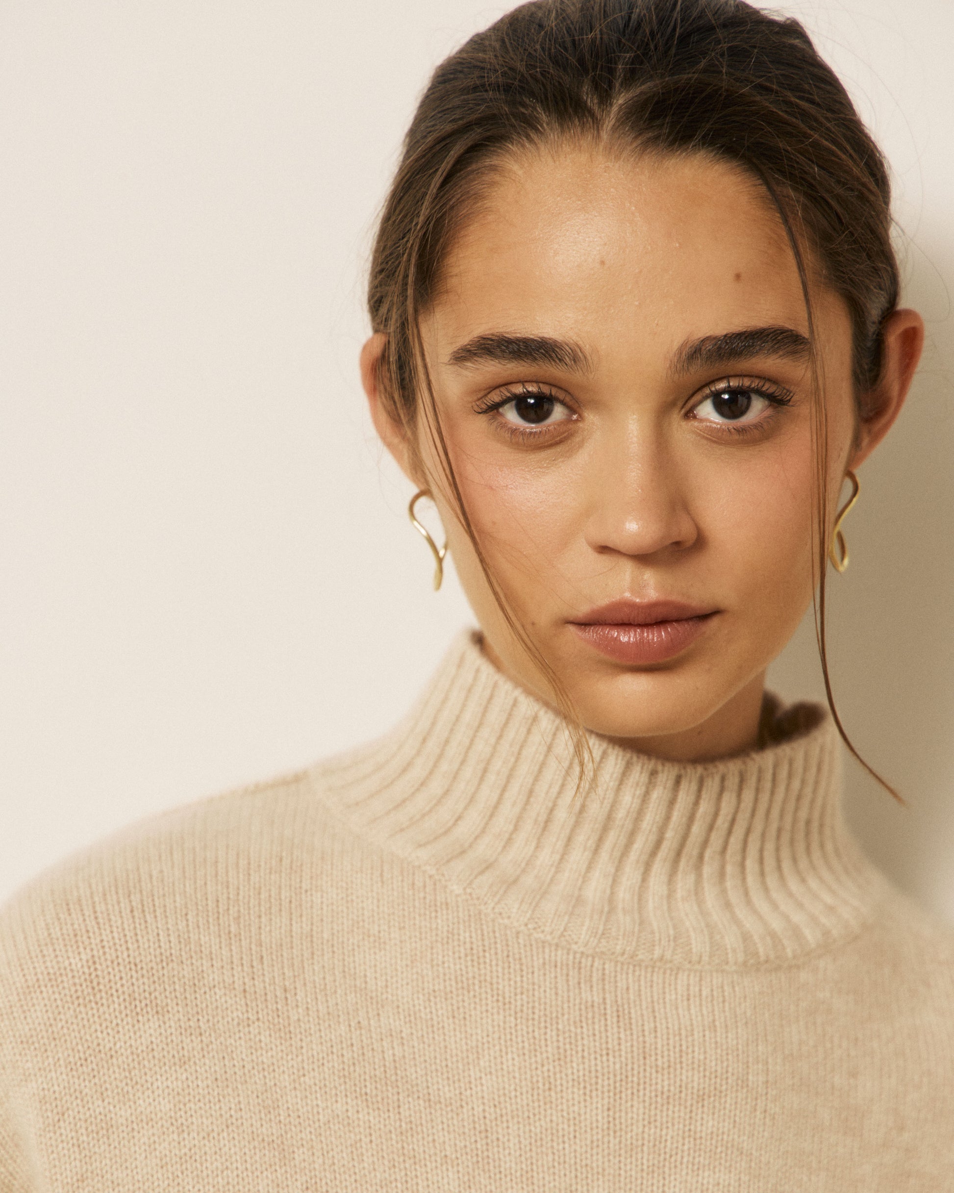Pull Femme en Cachemire Beige Myson