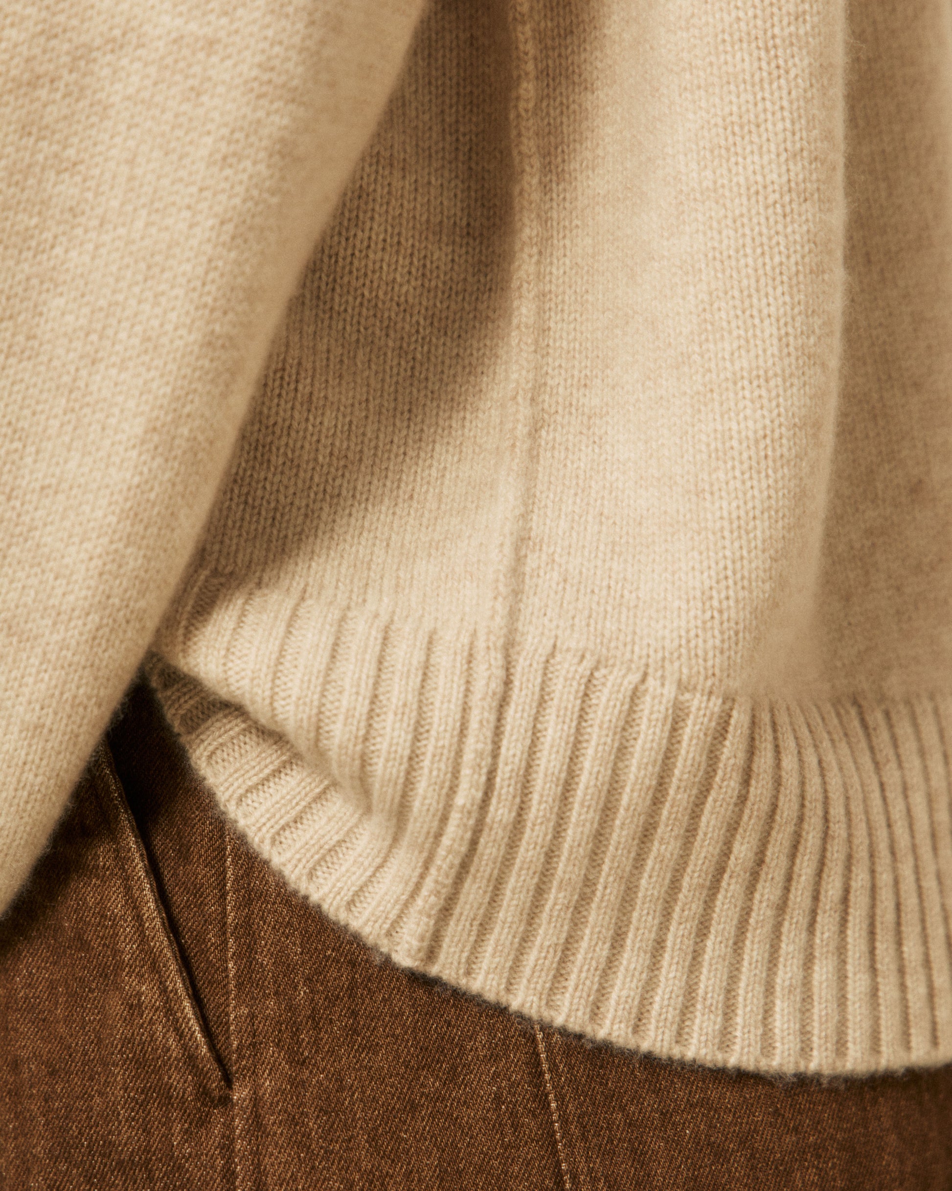 Pull Femme en Cachemire Beige Myson