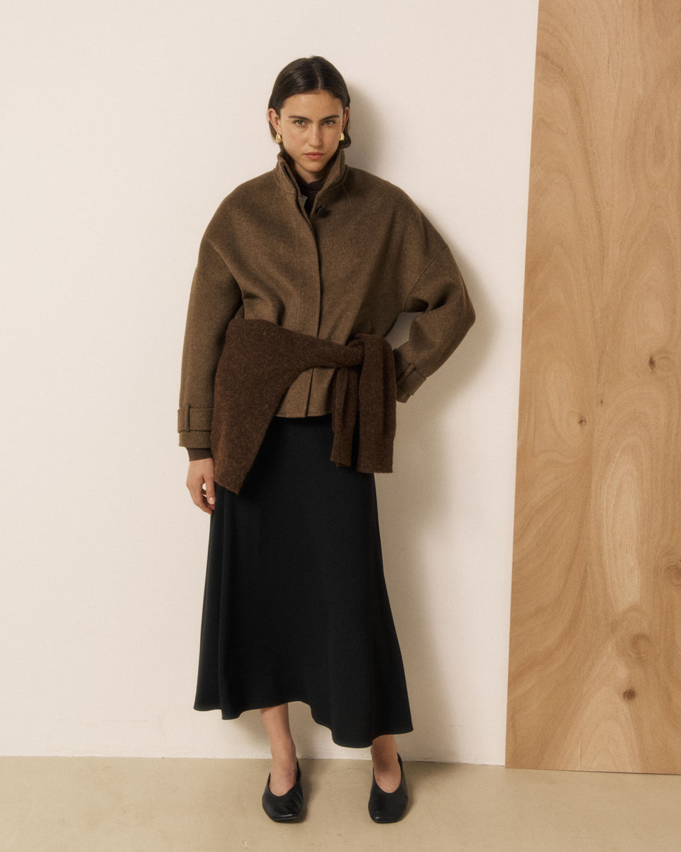 Volto Women's Brown Double-faced Wool Jacket - Image 2
