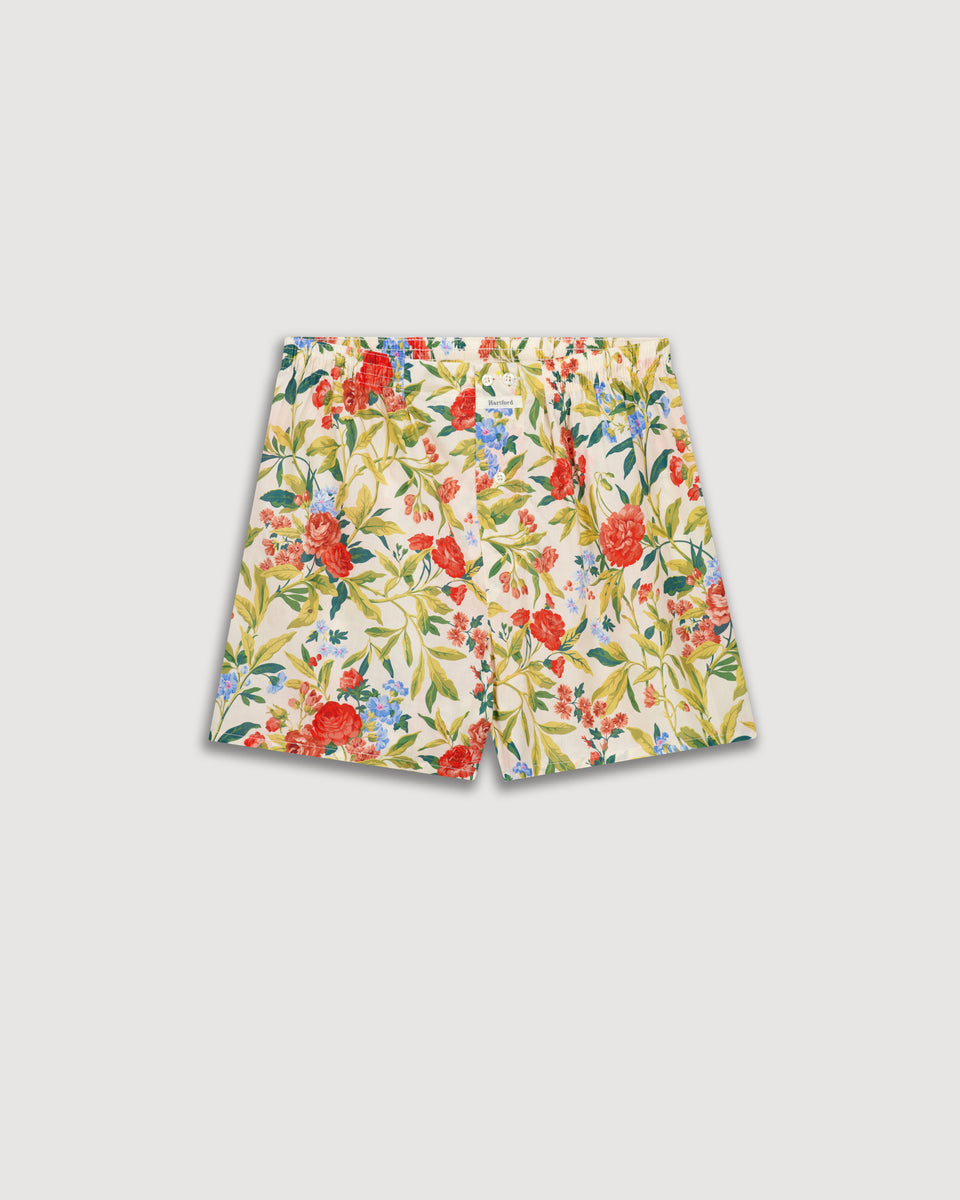 Men's printed cotton boxer shorts - Image principale