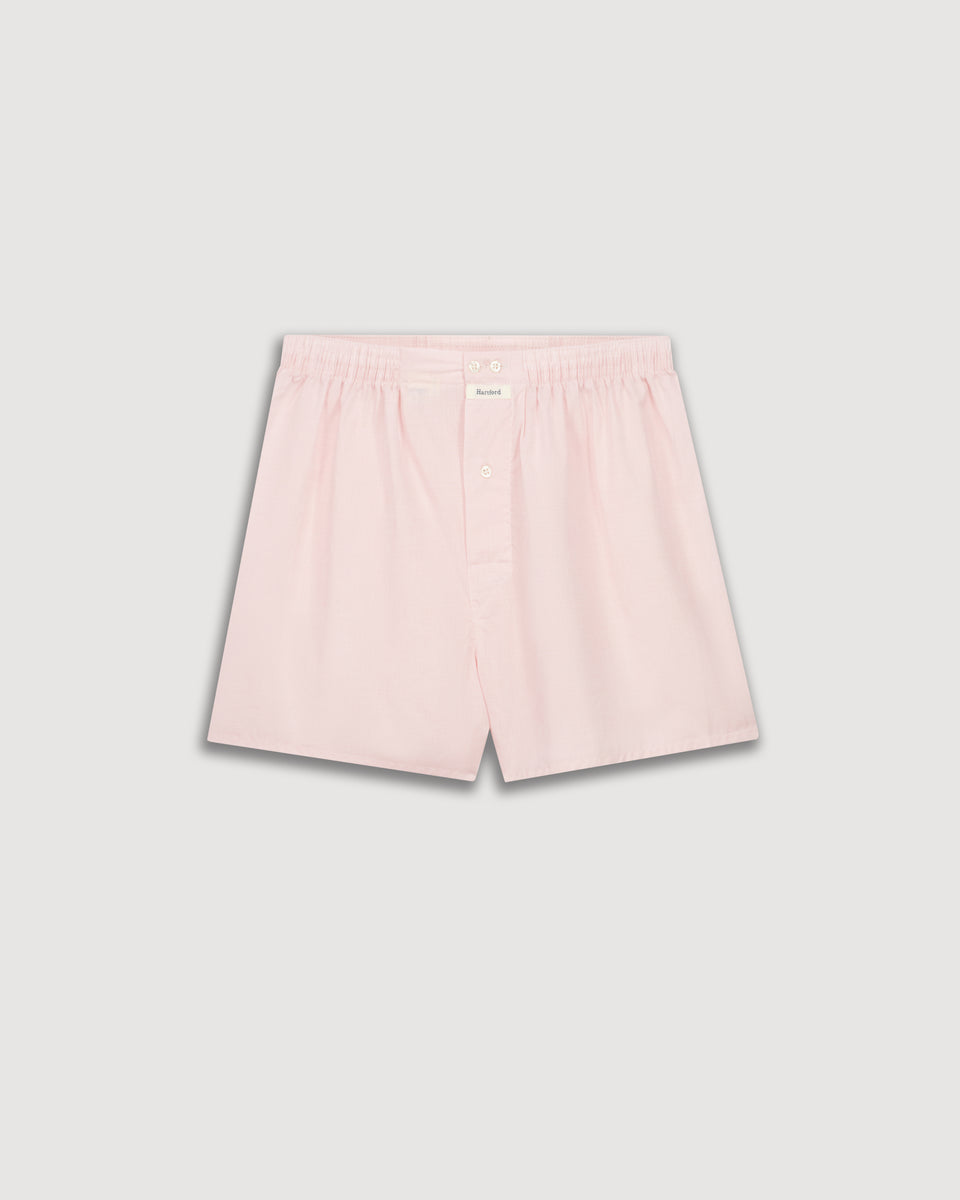 Men's plain cotton boxer shorts - Image principale