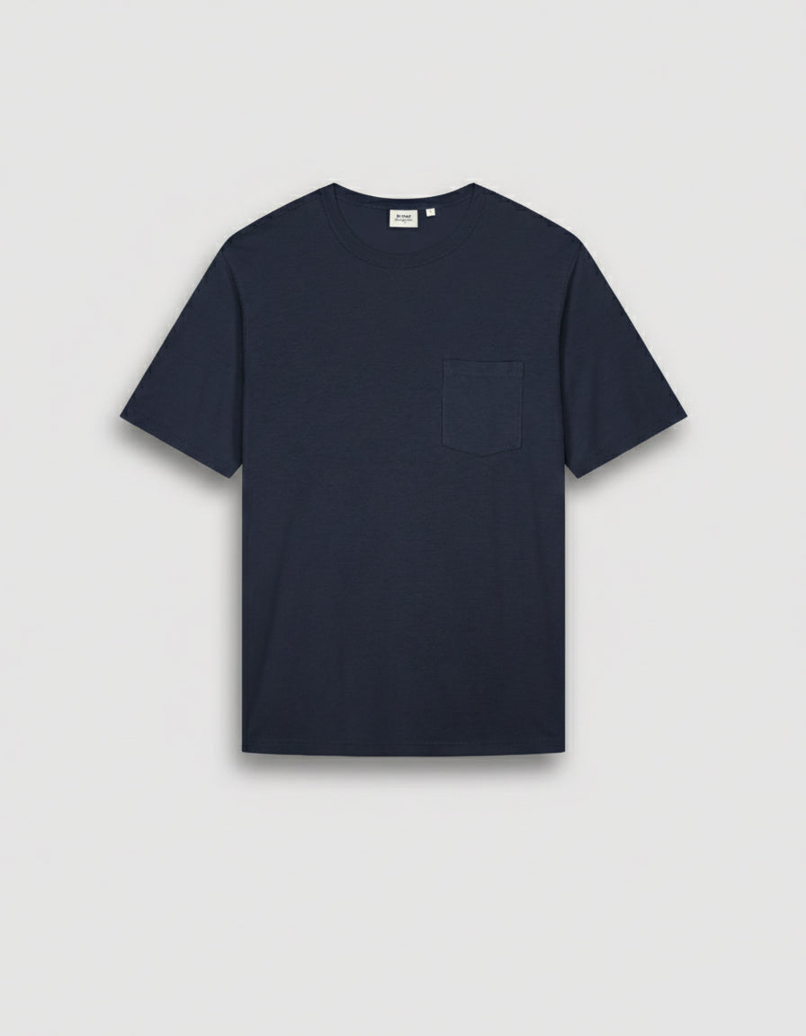  Men's Midnight Blue Lyocell & Cotton Jersey T-shirt