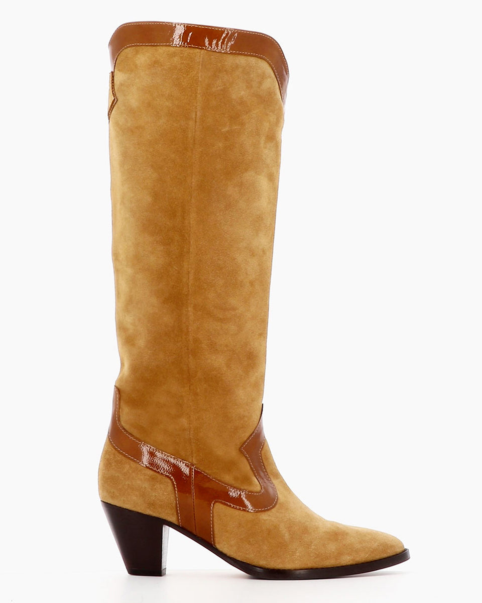 Dakota Socque Camel High Boots - Image principale