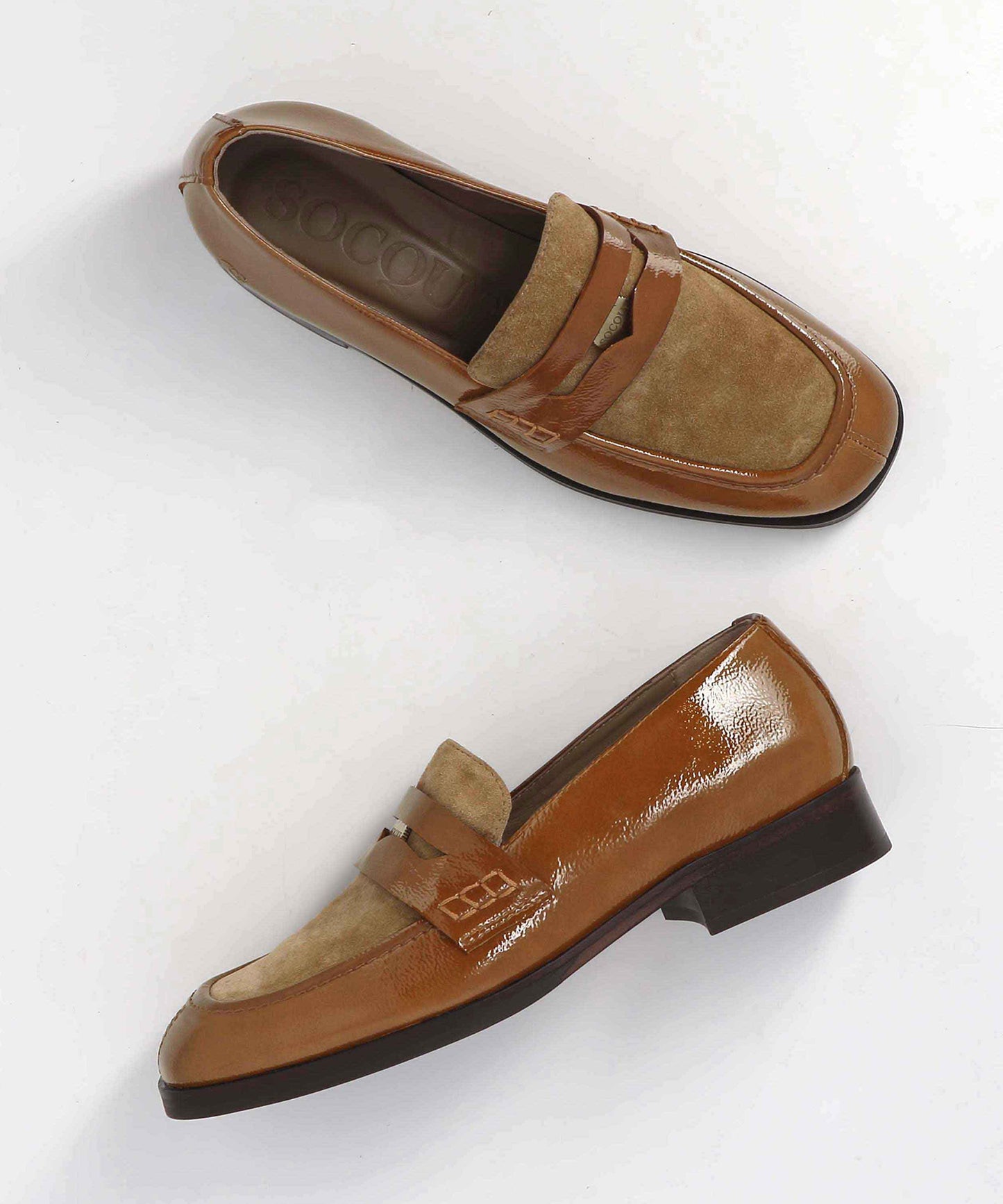 Socque Jasper honey loafer