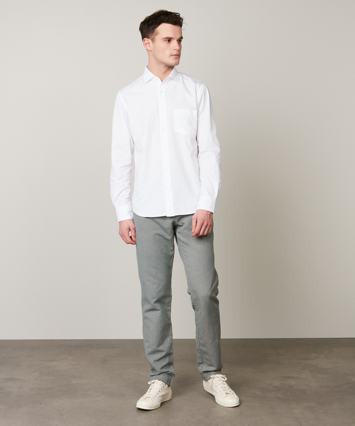 White cotton Paul shirt