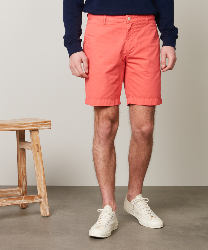 Faded Red cotton Texas Shorts 