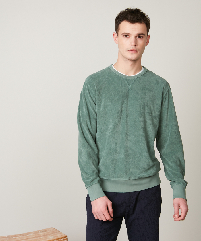 Cactus cotton-terry sweatshirt