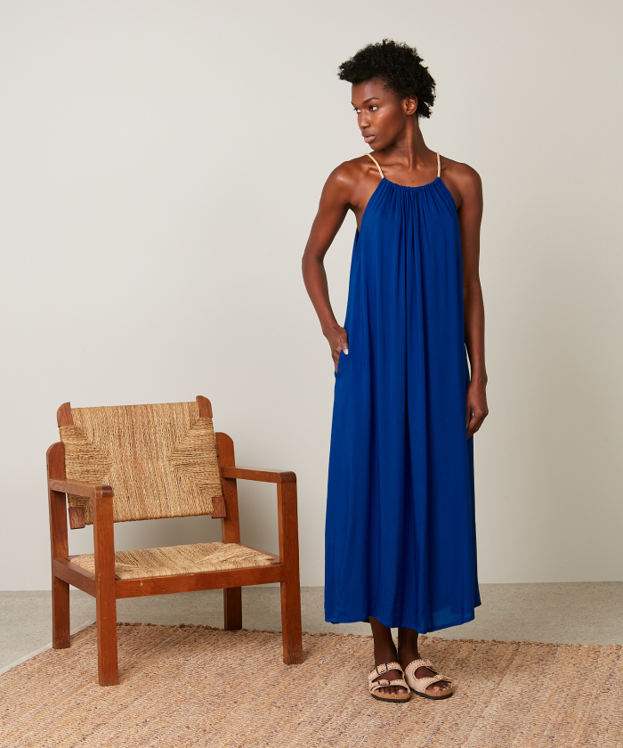 Blue Reveuse long dress