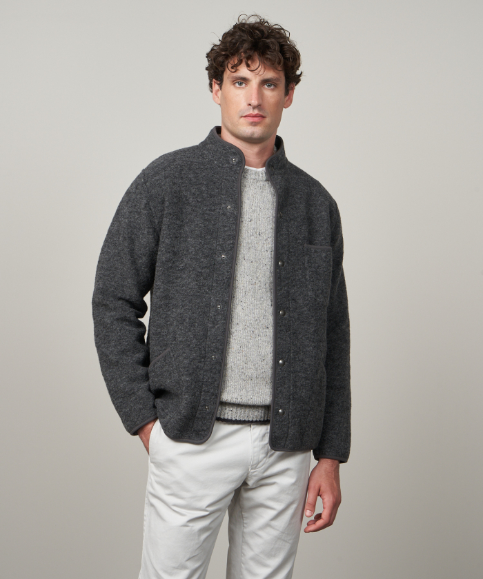 Charcoal wool Jason jacket