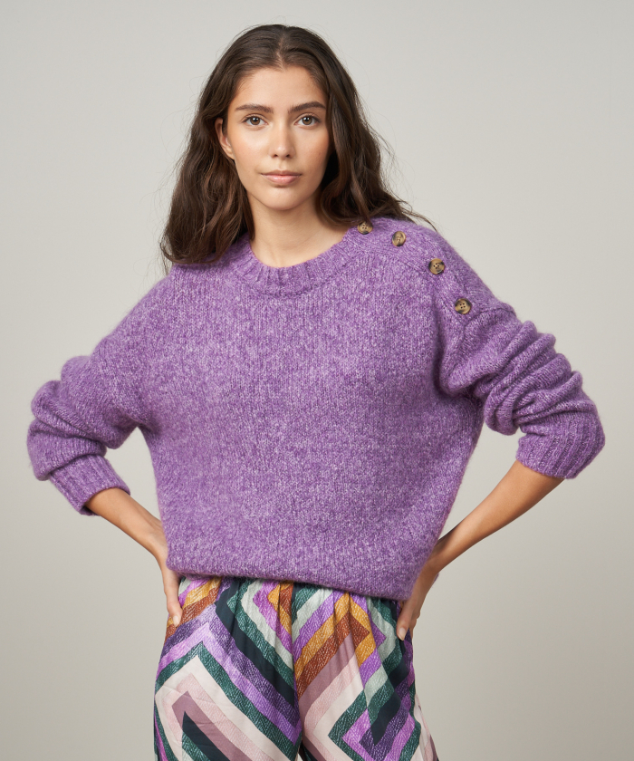 Lavender wool Maracay sweater