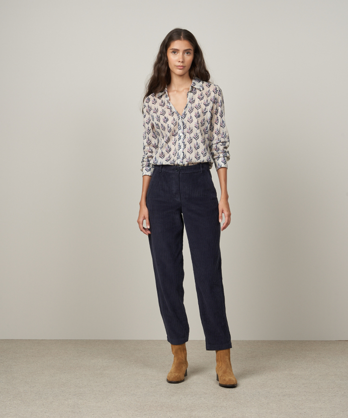 Midnight blue corduroy Perfect trousers