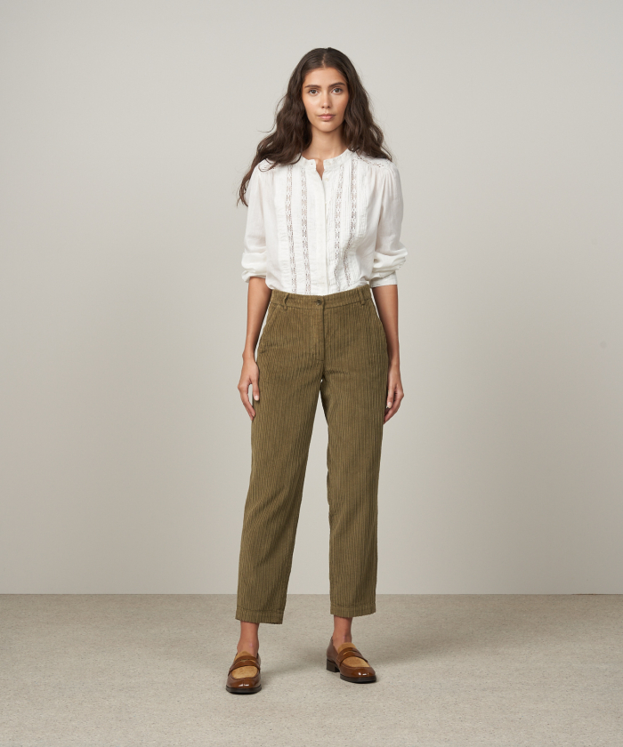 Military green corduroy Perfect trousers