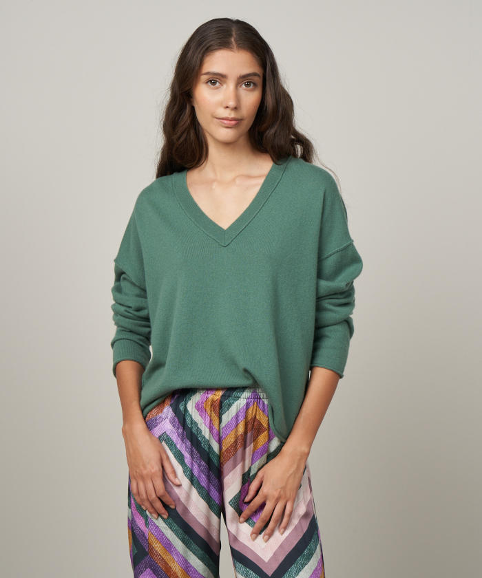 Jade wool and cashmere Miane sweater