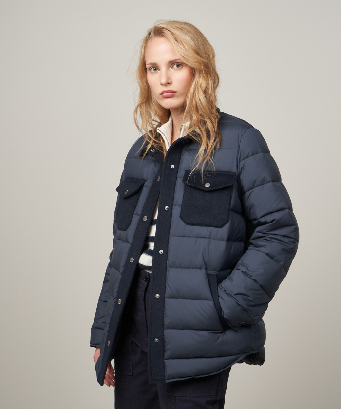 Quilted navy blue Varryl jacket