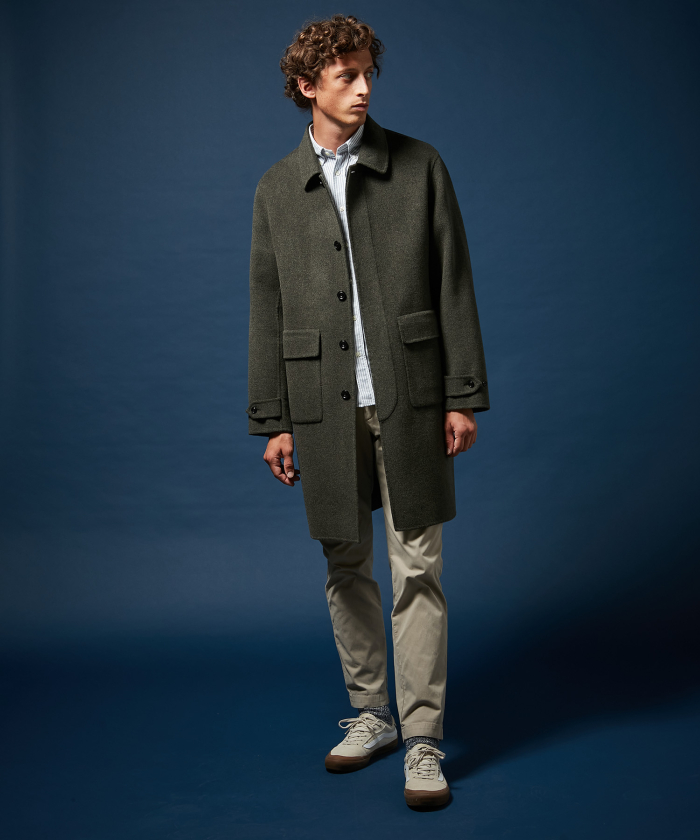 Army double-face wool Clark Coat