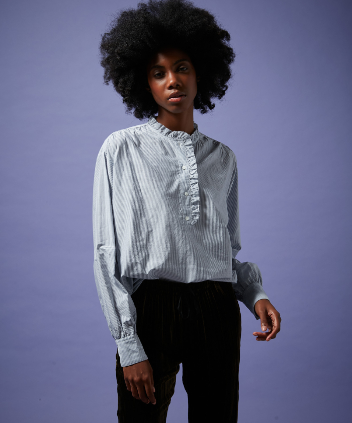 Oversize striped cotton Camilla shirt