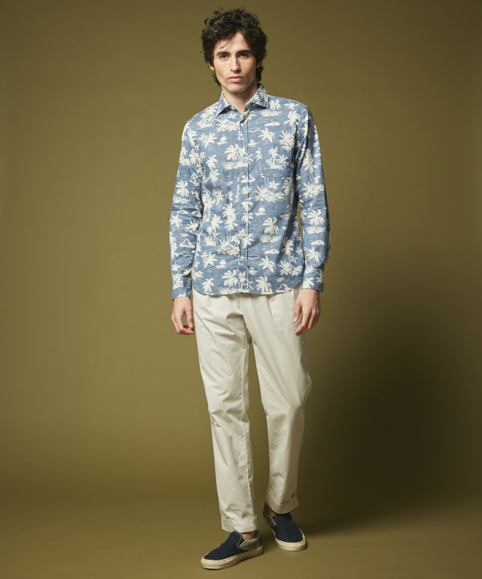 Regular Paul shirt with Surf print