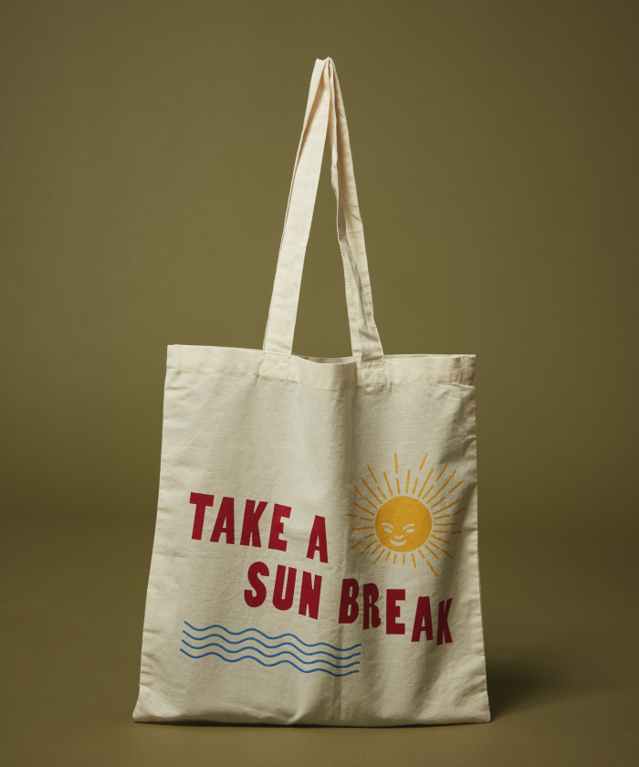 Sun Break cotton tote bag