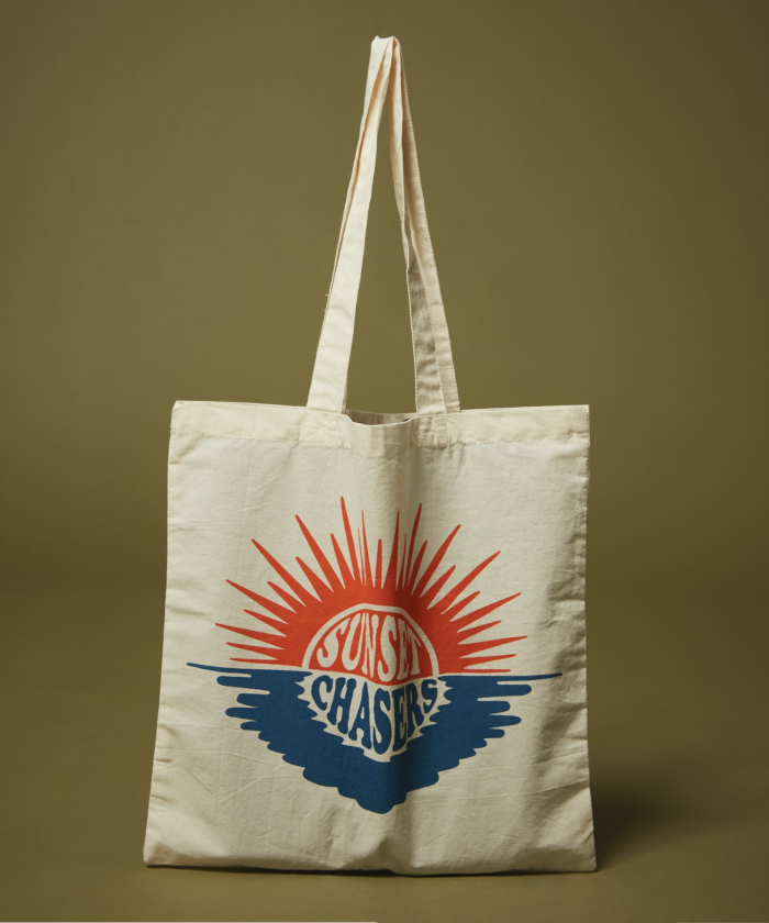 Sunset Chasers cotton tote bag