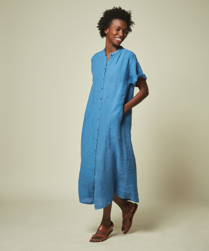 Richa cobalt linen dress