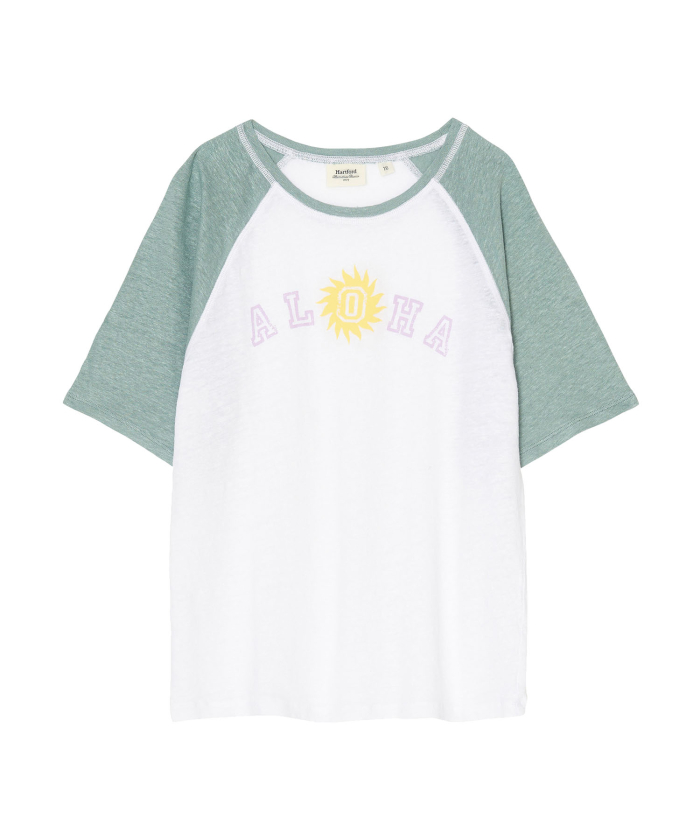 Aloha linen girls t-shirt