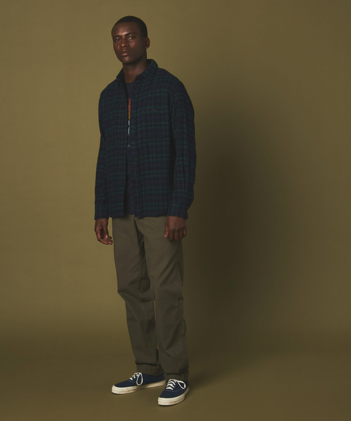 Double face flannel Percey overshirt