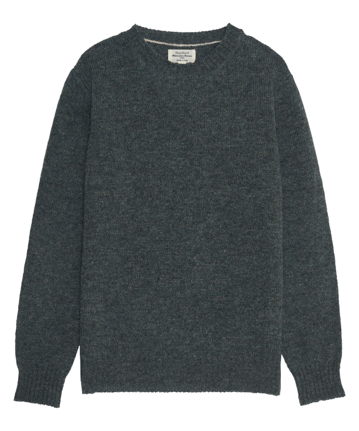 Sage shetland wool kid sweater