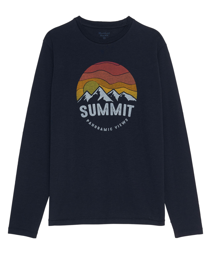 T-shirt enfant marine imprimé Summit