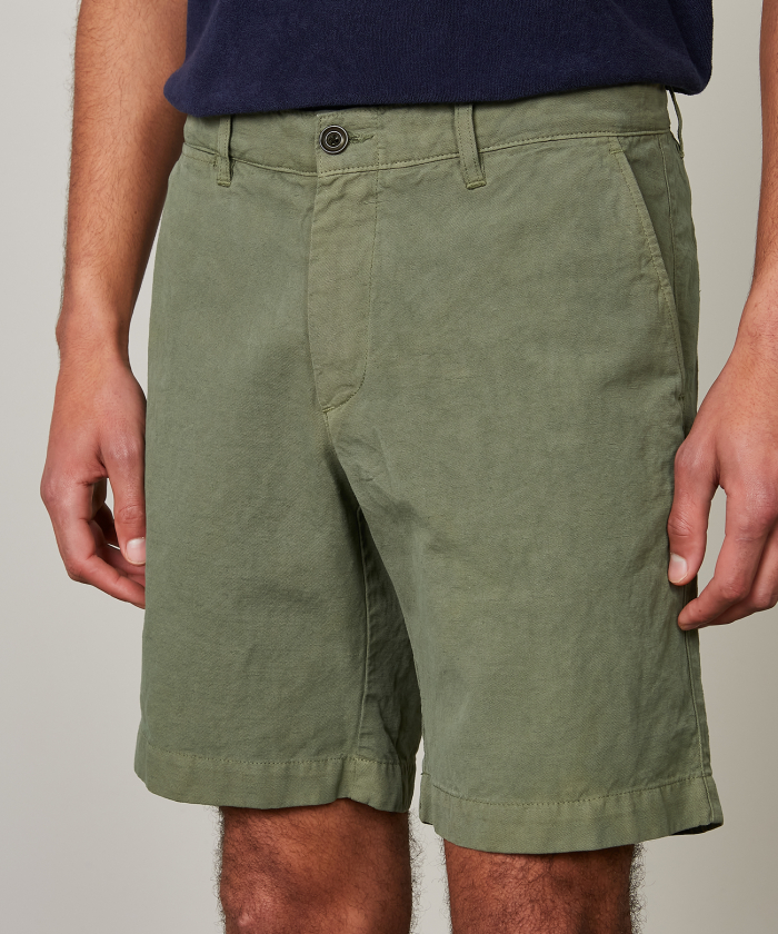 Military Green canvas Byron shorts