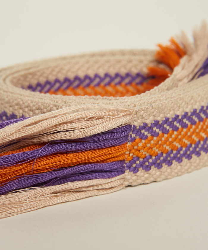 Orange/Violet woven Belt