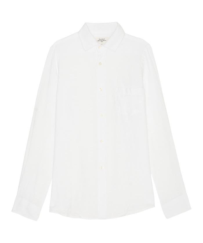 White linen Paul boys shirt
