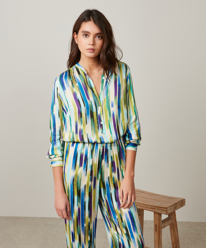 Codex Shirt with multicolored Arty stripes print