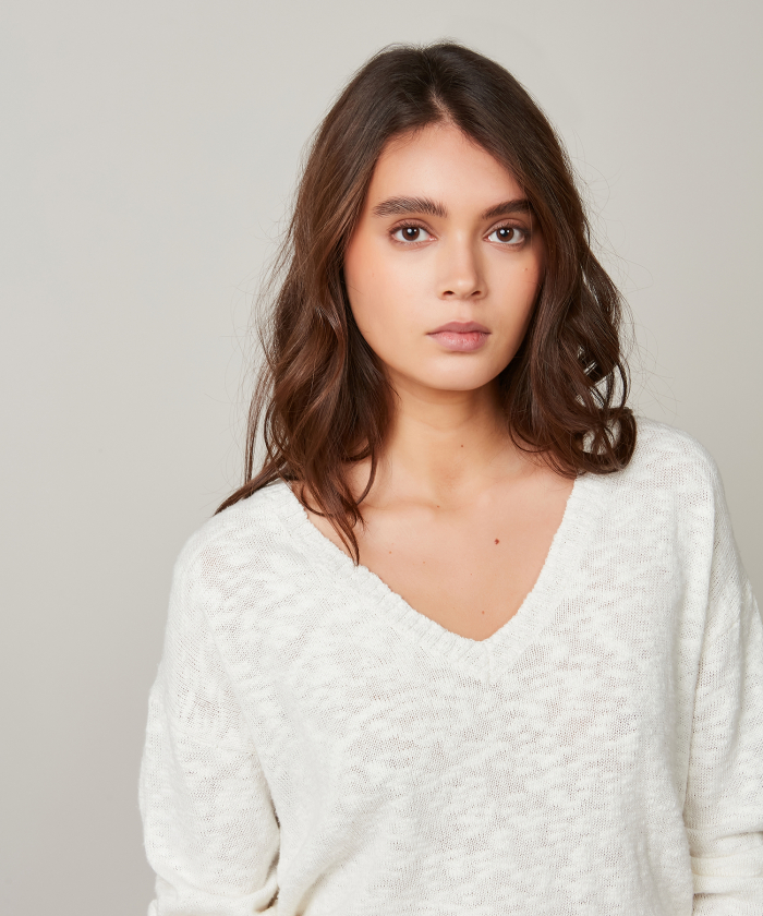 Off-White slub cotton Miangaly sweater