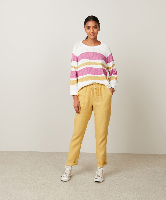 Multicolor slub cotton Manoline sweater 