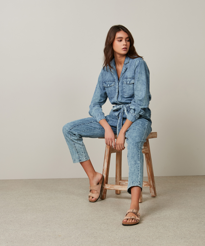 Snow wash chambray Pam Jumpsuit