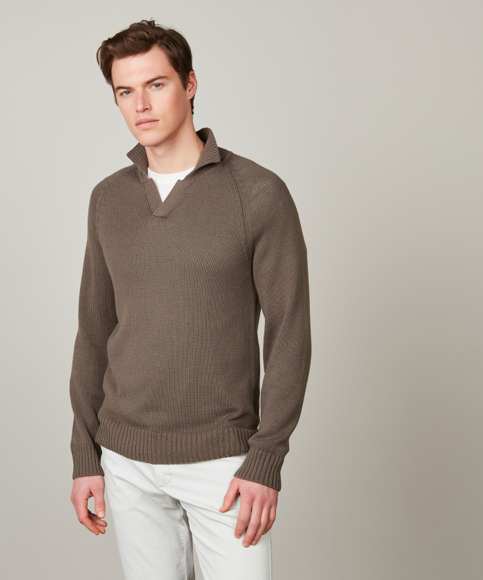 Military Green cotton-cashmere Sweater