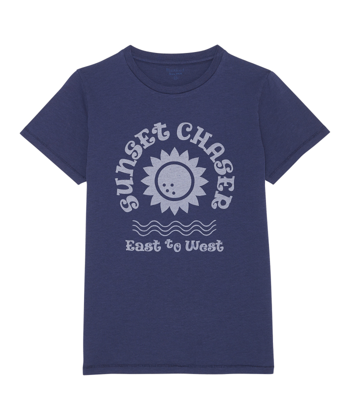 Tee-shirt enfant "Sunset" Bleu Indigo