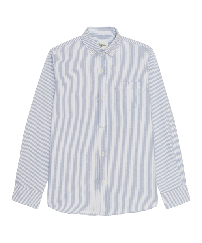Blue oxford button-down kids shirt