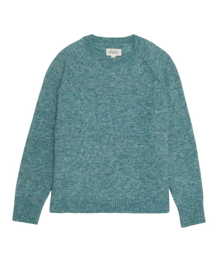 Blue alpaca Mascate girl sweater