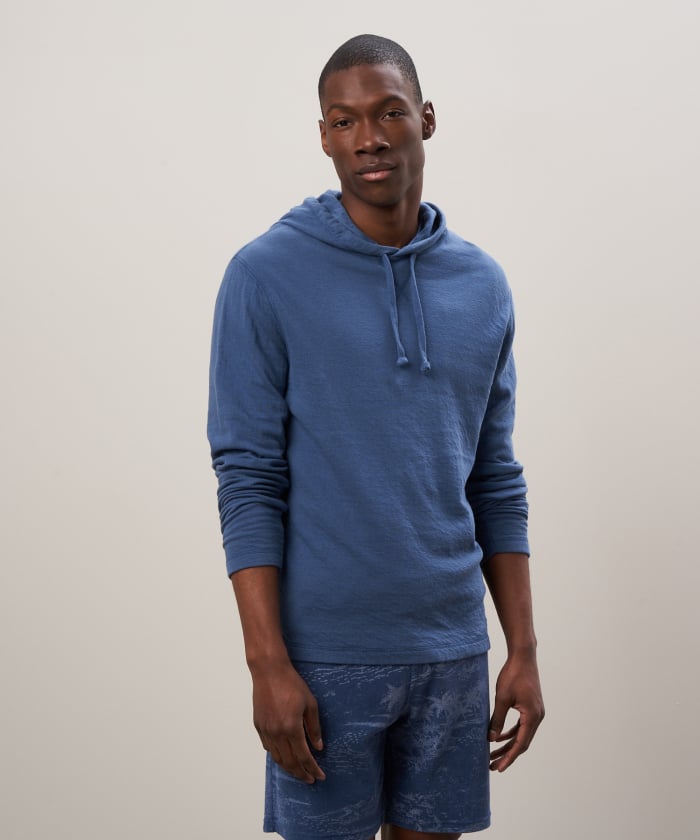 Sweatshirt en coton bleu cobalt