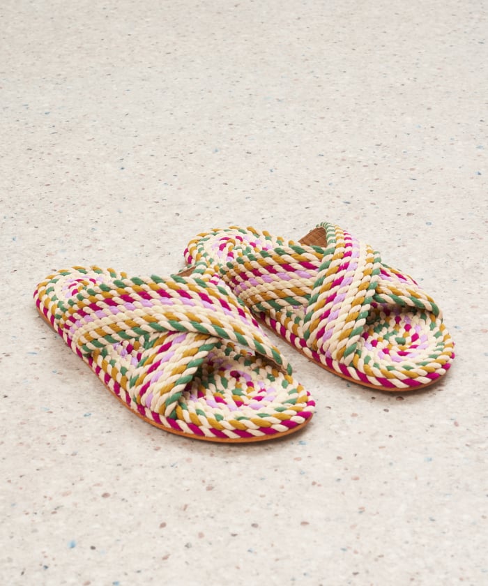 Multicolor rope sandals - Eli