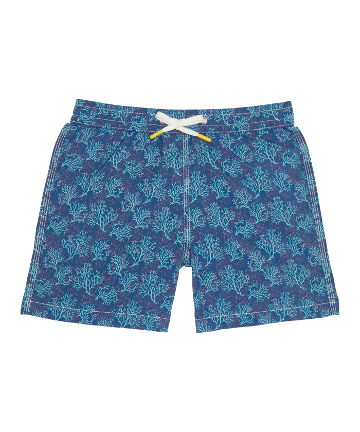 Blue printed Achille boy shorts - Swim