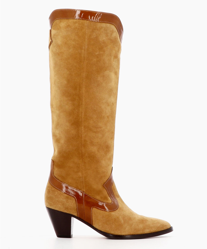 Socque Dakota high honey boots